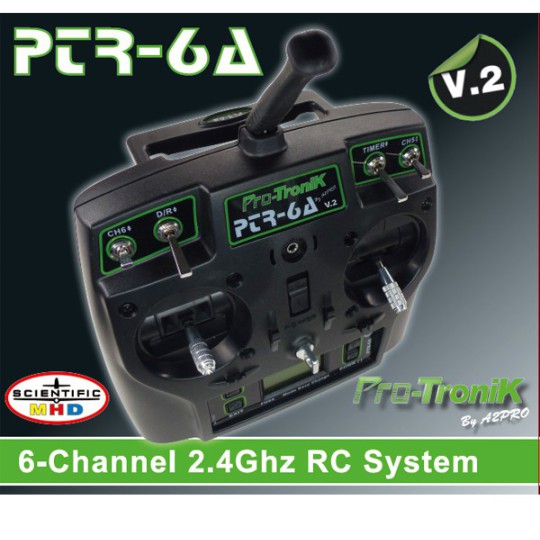 Set for radio radio control PTR-6A V2 6-way + Lipo battery Set for radio radio control PTR-6A V2 6-way + Lipo battery | Scientific-MHD