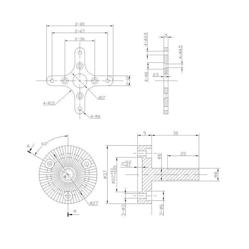 Draft electric motor DM4330 KV340 engine | Scientific-MHD