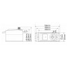 Servos for radio control PTK Servo Digital 8812TG-D 12K | Scientific-MHD