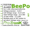 LIPO ACCCA for BEEPO radio-controlled device, LI-PO 8S + ALARME TESTERS | Scientific-MHD