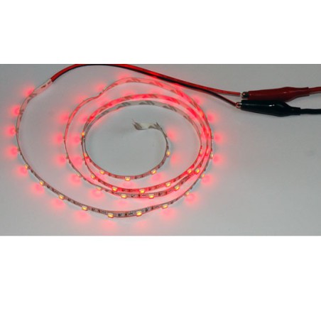 Accessory for radio -controlled airplane ribbon Red led sticker length 1m, 6v | Scientific-MHD