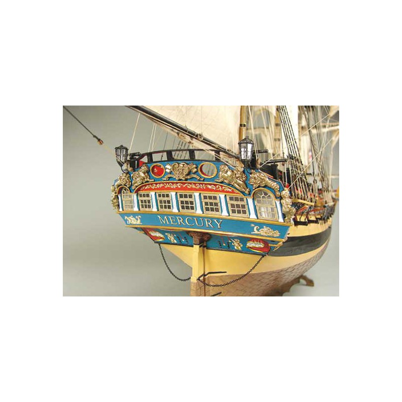Static boat HMS Mercury 1779 Ech. 1/72 | Scientific-MHD