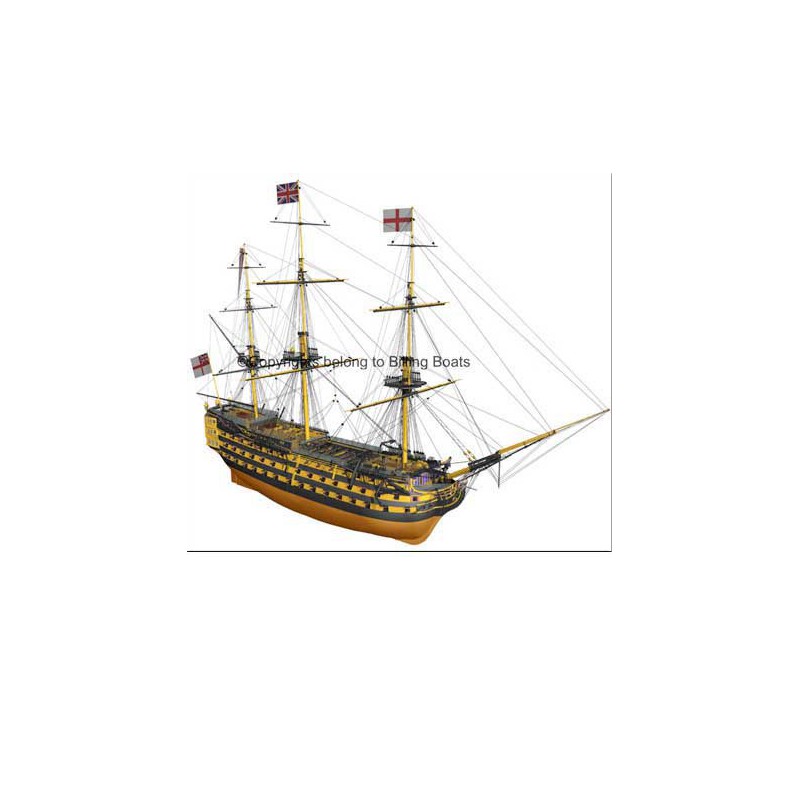 Static boat HMS Victory 134cm 1/75 | Scientific-MHD