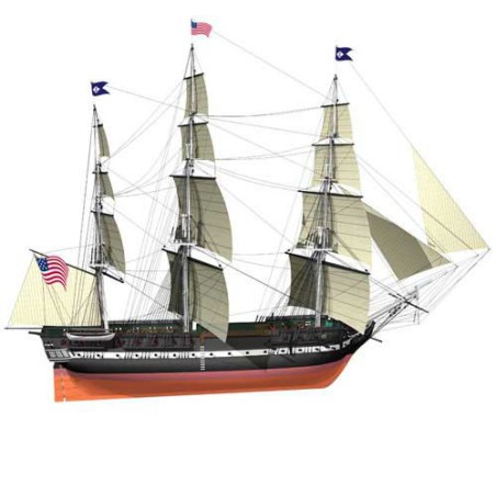Static boat USS Constitution 1/100 | Scientific-MHD Static boat USS Constitution 1/100 | Scientific-MHD