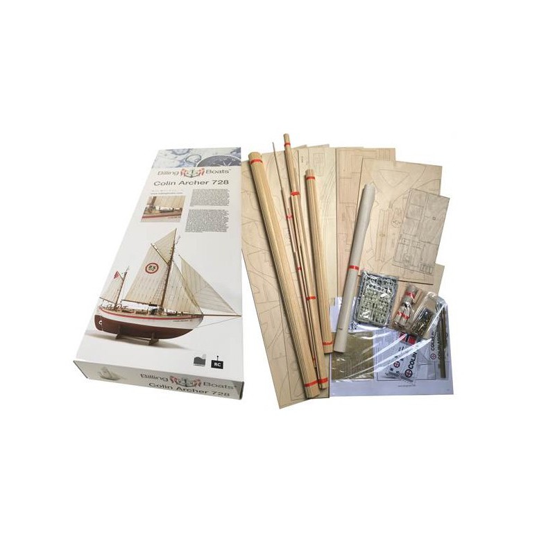 Electric boat radio controlled Colin Archer R/C 1/15 | Scientific-MHD