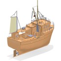 Electric boat radio controlled Jeanett Nordic Fishing Boat 1/25 | Scientific-MHD Electric boat radio controlled Jeanett Nordic Fishing Boat 1/25 | Scientific-MHD