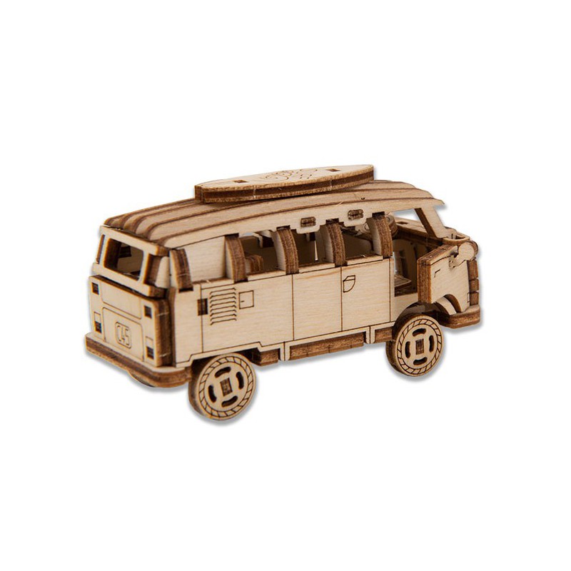 Easy mechanical 3D puzzle for retro superfast bus model | Scientific-MHD