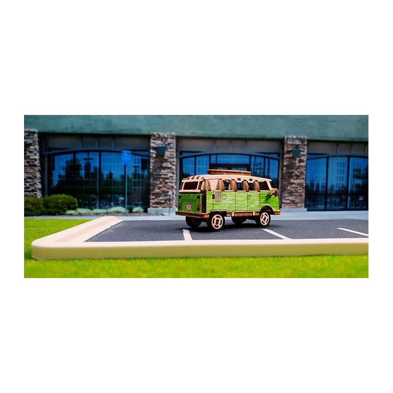 Easy mechanical 3D puzzle for retro superfast bus model | Scientific-MHD