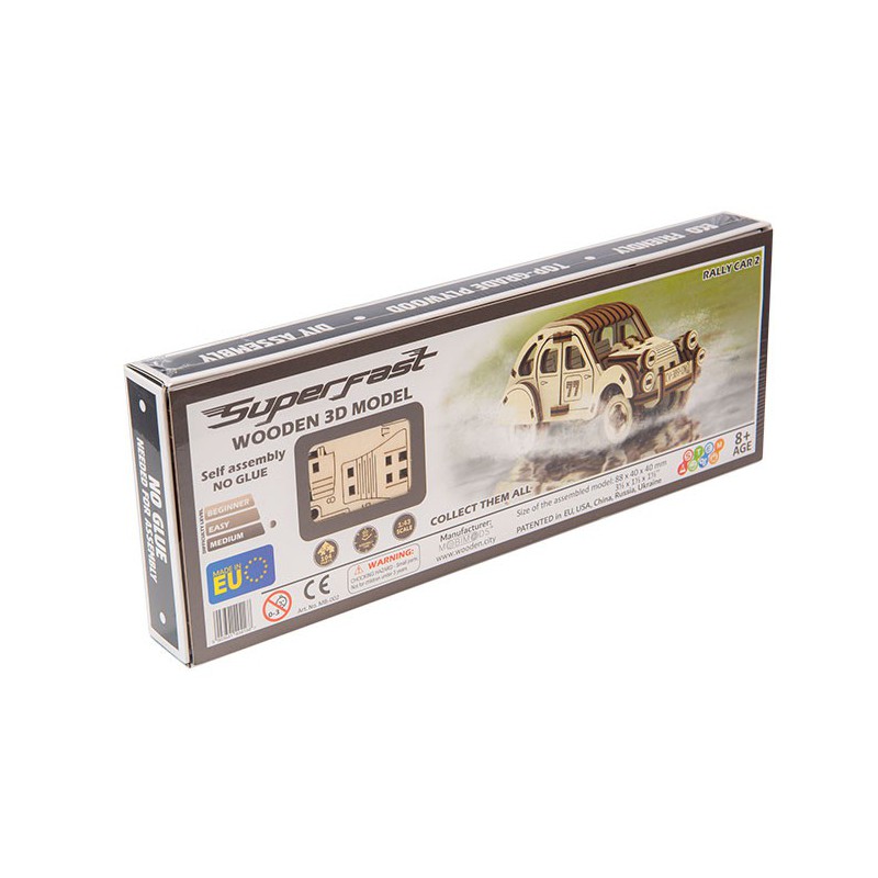 Easy mechanical 3D puzzle for rally model because 2 superfast | Scientific-MHD