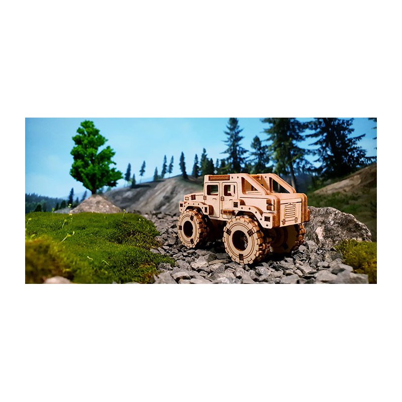 Easy mechanical 3D puzzle for Monster Truck 2 SuperFast model | Scientific-MHD