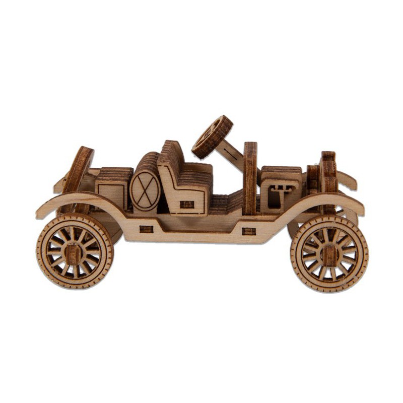 Easy mechanical 3D puzzle for Retro SuperFast Auto Model | Scientific-MHD