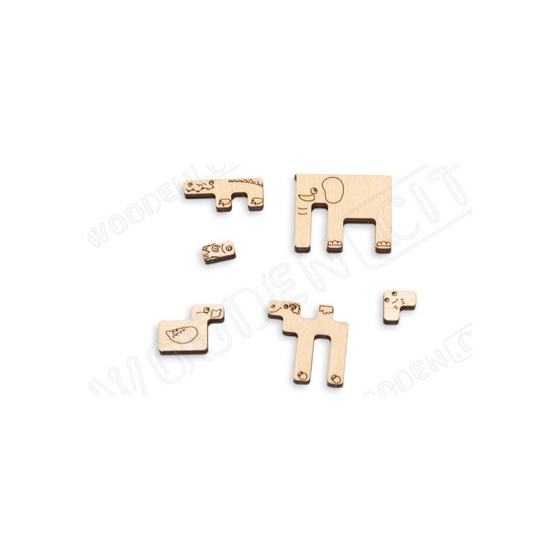 Easy mechanical 3D puzzle for model Small board game Puzzle Zoo | Scientific-MHD