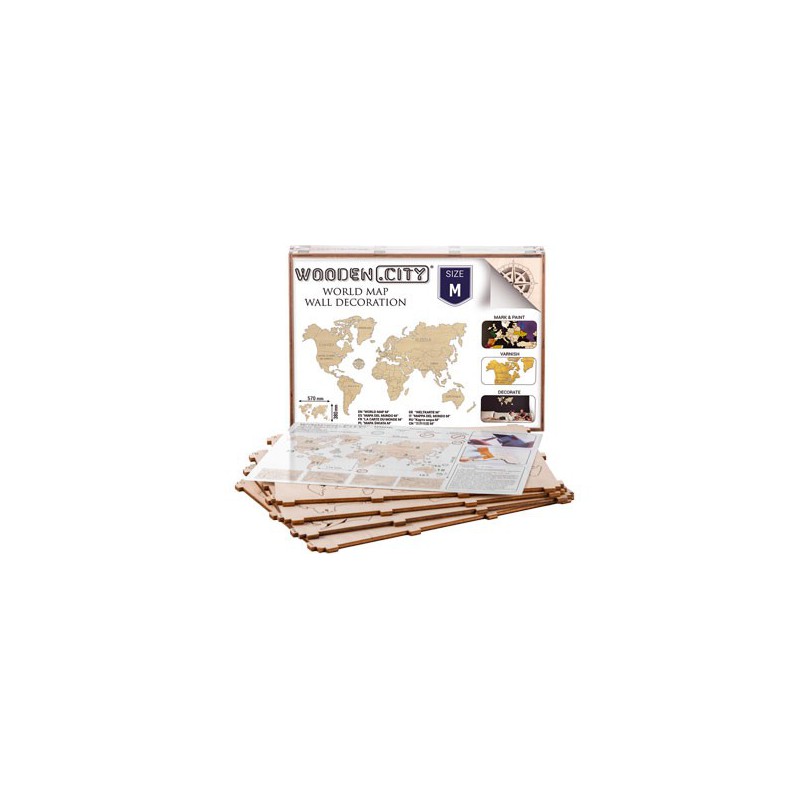Easy mechanical 3D puzzle for Map of the World Map M | Scientific-MHD