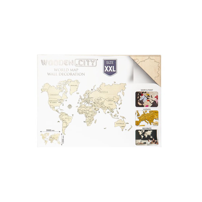 Easy mechanical 3D puzzle for xxl world map model | Scientific-MHD