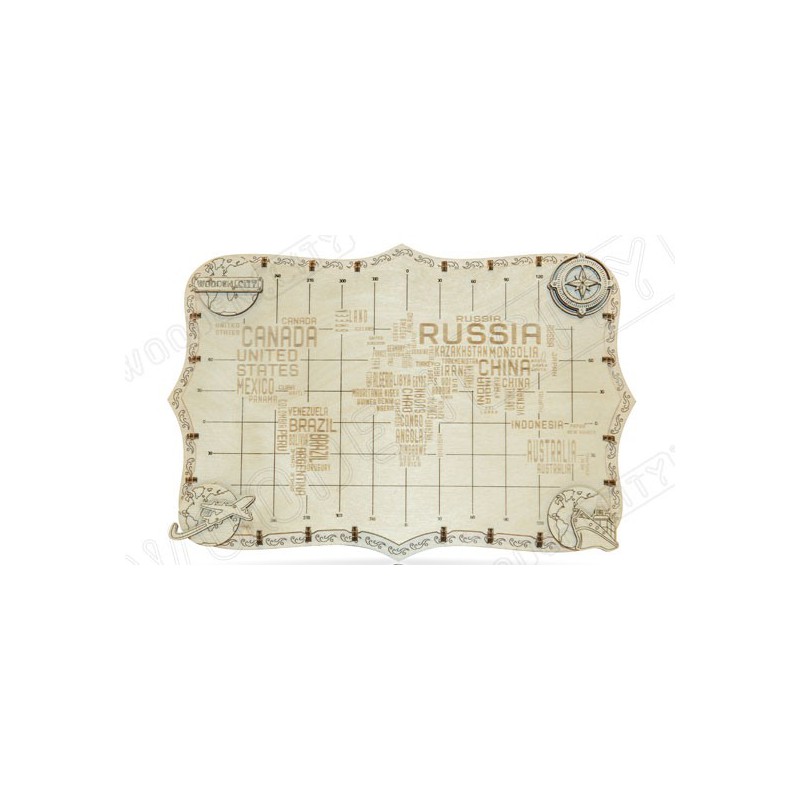 Easy Mechanical 3D puzzle for Model World Card Shipping Series Words | Scientific-MHD Easy Mechanical 3D puzzle for Model World Card Shipping Series Words | Scientific-MHD