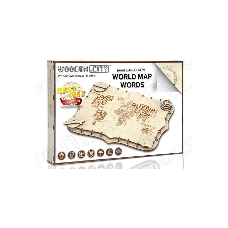 Easy Mechanical 3D puzzle for Model World Card Shipping Series Words | Scientific-MHD Easy Mechanical 3D puzzle for Model World Card Shipping Series Words | Scientific-MHD