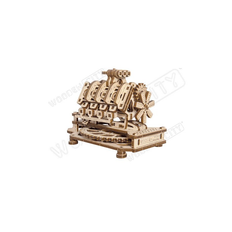 Intermediate mechanical 3D puzzle for V8 engine model | Scientific-MHD