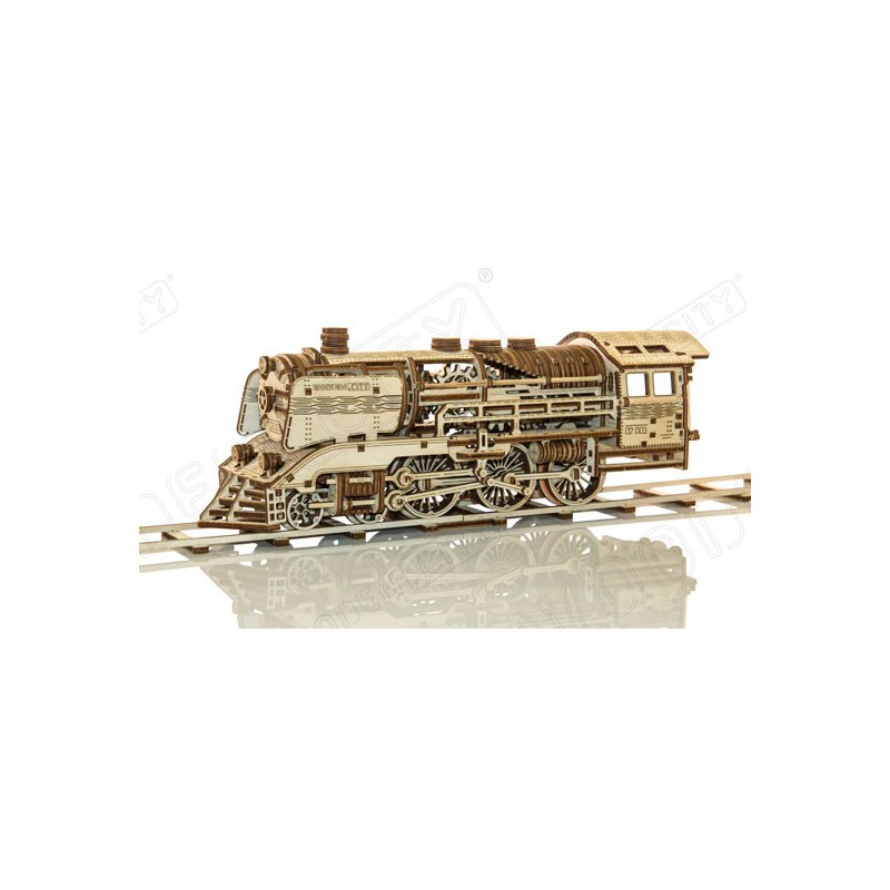 Mechanical 3D Puzzle Locomotive + Tender | Scientific-MHD