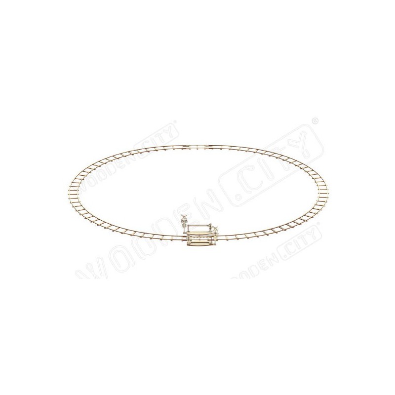 Easy mechanical 3D puzzle for locomotive rails model | Scientific-MHD