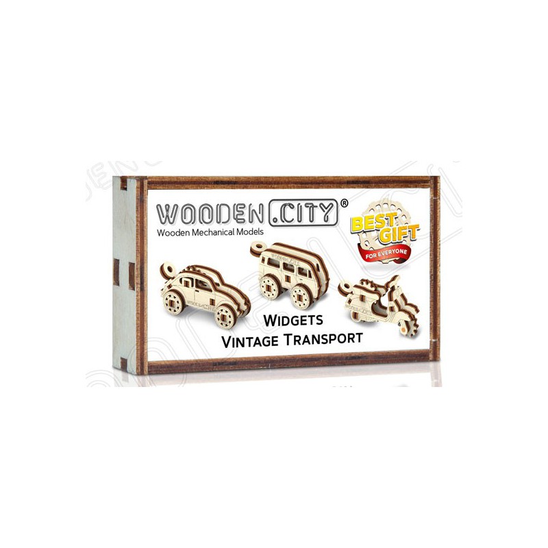 Easy mechanical 3D puzzle for vintage transport widget model | Scientific-MHD