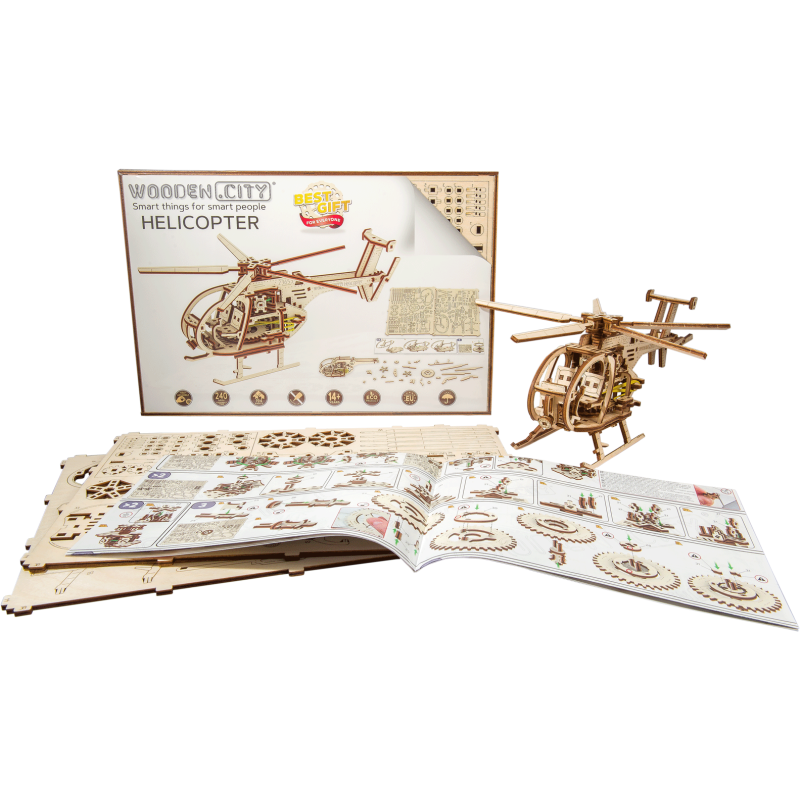 Intermediate Mechanical 3D puzzle for helicopter model | Scientific-MHD