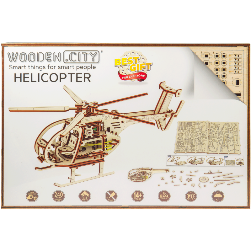 Intermediate Mechanical 3D puzzle for helicopter model | Scientific-MHD