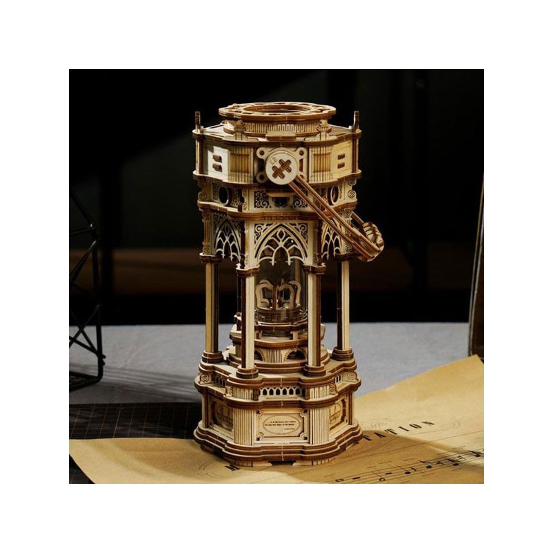 Easy mechanical 3D puzzle for luminous and musical Victorian lantern model | Scientific-MHD