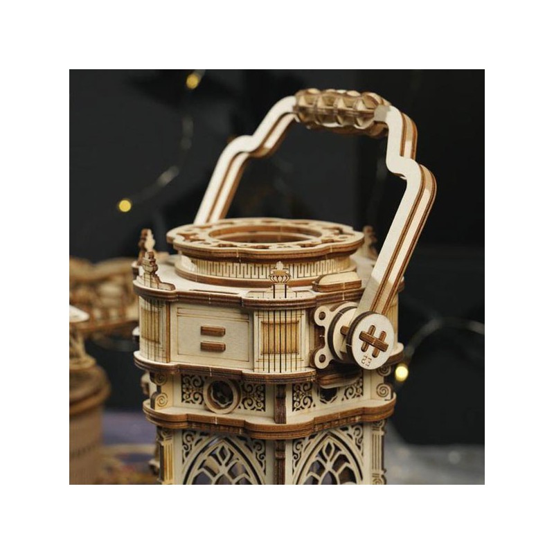 Easy mechanical 3D puzzle for luminous and musical Victorian lantern model | Scientific-MHD