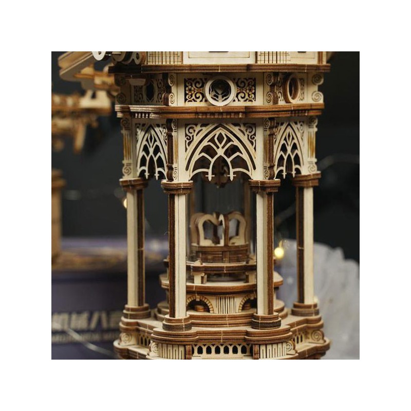 Easy mechanical 3D puzzle for luminous and musical Victorian lantern model | Scientific-MHD