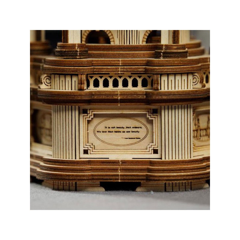 Easy mechanical 3D puzzle for luminous and musical Victorian lantern model | Scientific-MHD