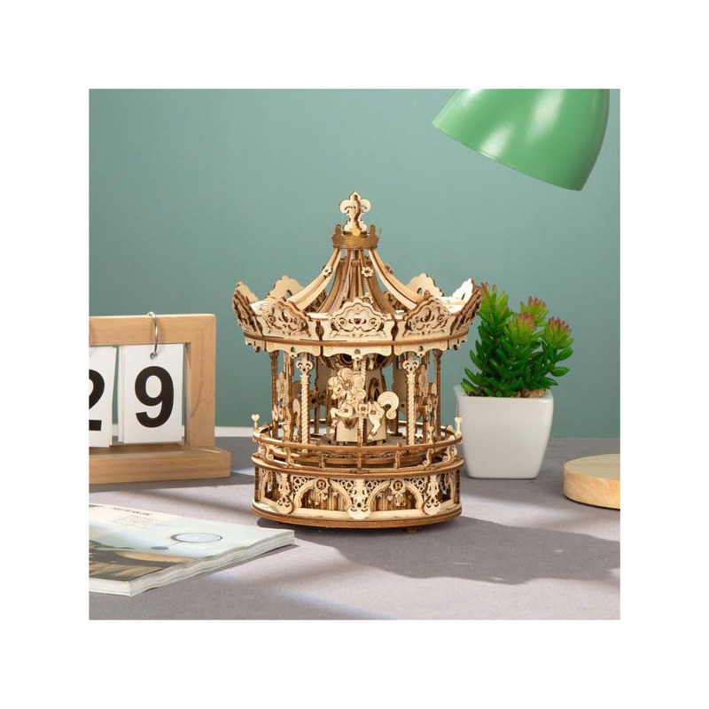 Intermediate Mechanical 3D puzzle for model romantic musical carousel | Scientific-MHD