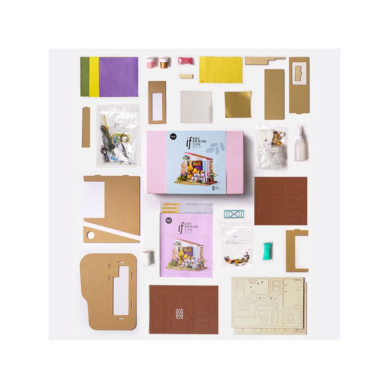 Intermediate Mechanical 3D puzzle for model Le Cabanon de Lily | Scientific-MHD