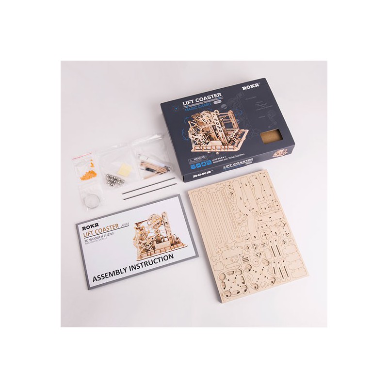 Intermediate Mechanical 3D puzzle for models T track with Robotime elevator | Scientific-MHD