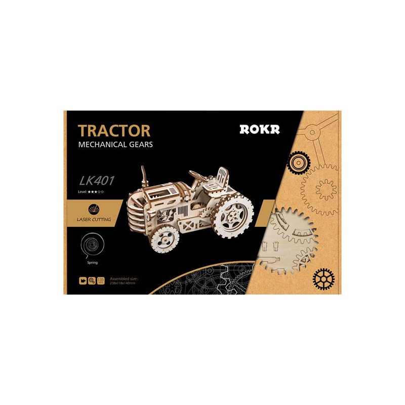 Intermediate Mechanical 3D puzzle for robotime tractor model | Scientific-MHD