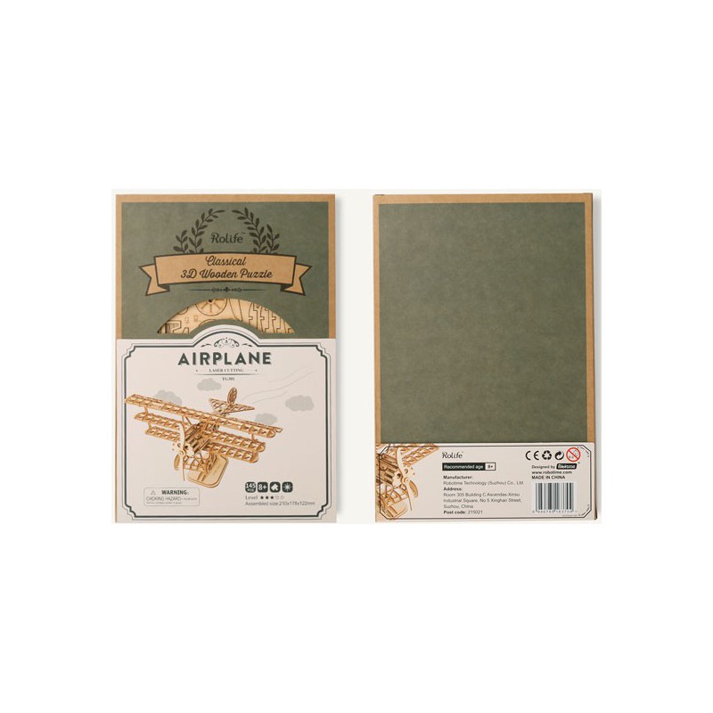 Easy mechanical 3D puzzle for Robotime Triplane plane model | Scientific-MHD