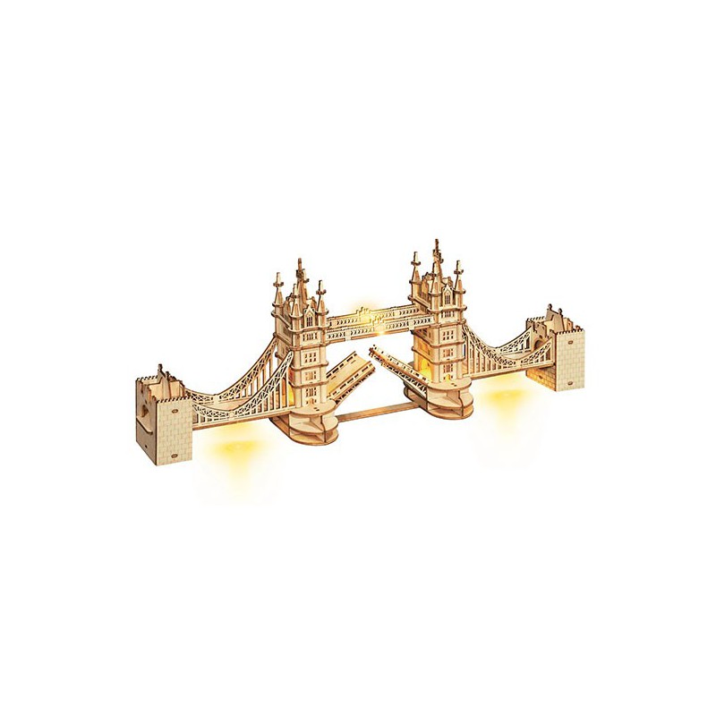 Easy mechanical 3D puzzle for Tower Bridge London model | Scientific-MHD