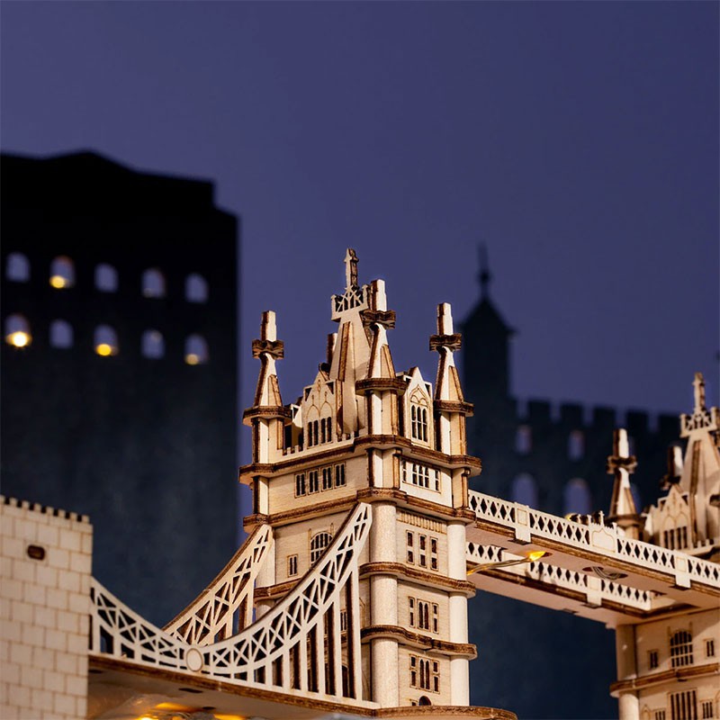 Easy mechanical 3D puzzle for Tower Bridge London model | Scientific-MHD