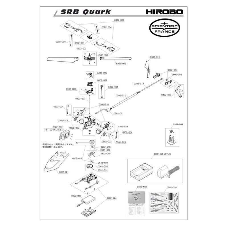 SRB Quark radio -controlled electrical helicopter without transmitter | Scientific-MHD