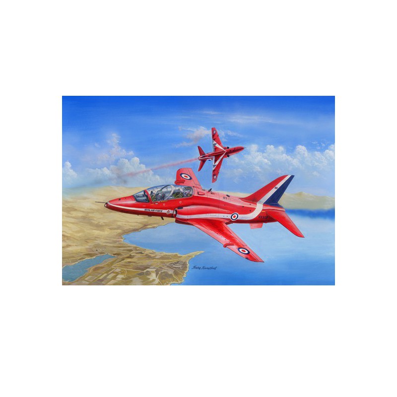 Red Arrows Hawk 1/48 plastic plane model | Scientific-MHD