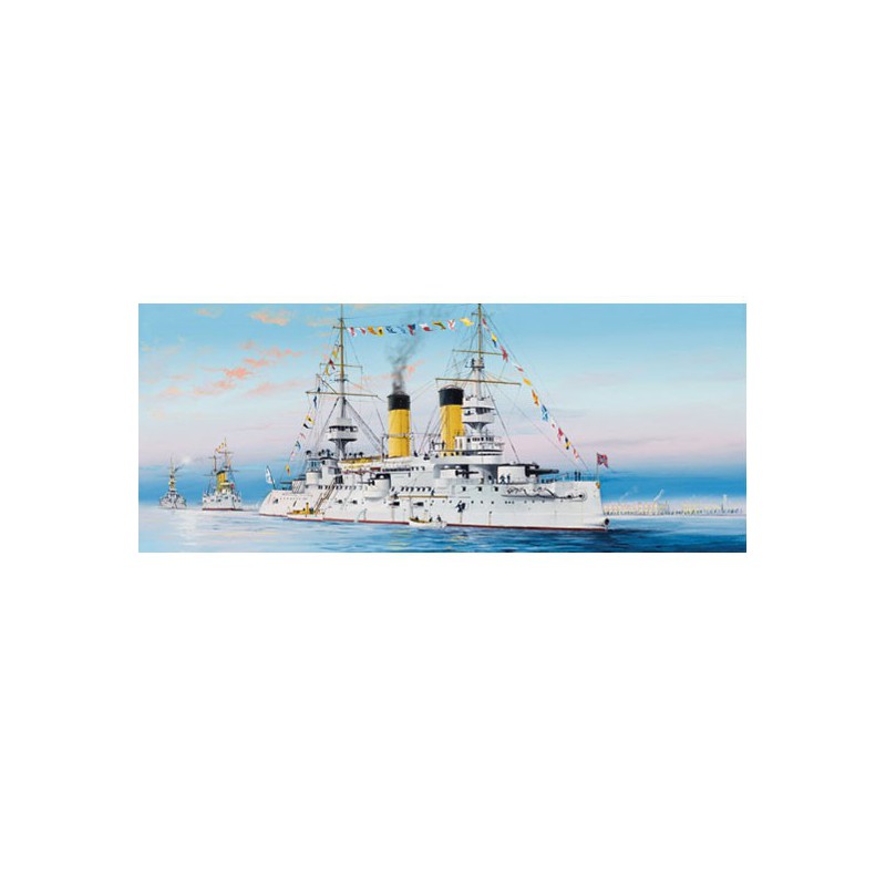 Russian Navy Tsesarevich plastic boat model 1904 | Scientific-MHD