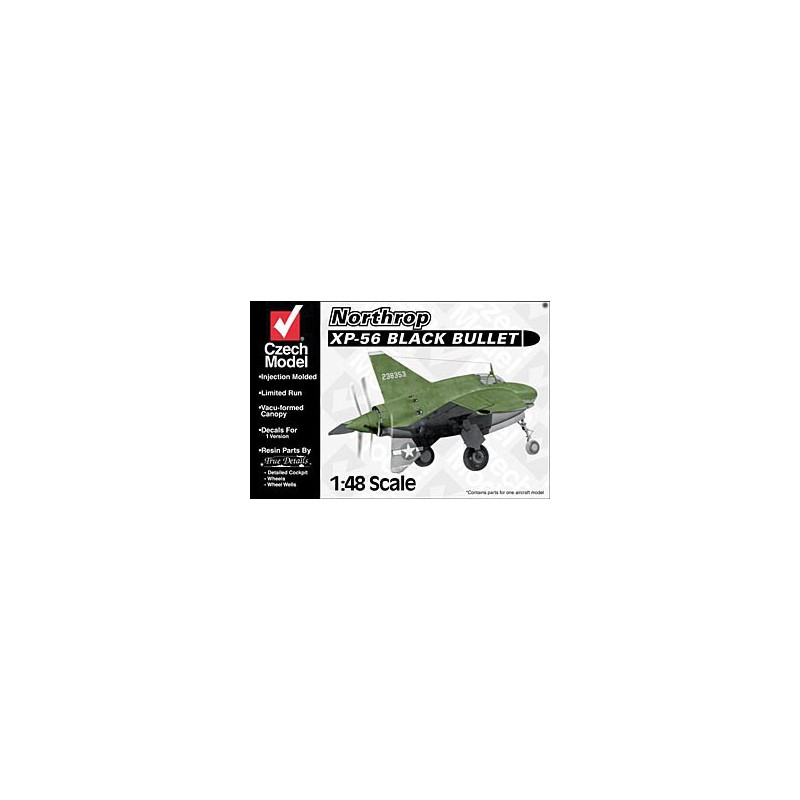 XP-56 plastic plane model Black Bullet 1/48 | Scientific-MHD