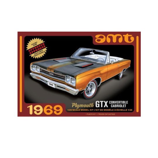 Plastic car model 1969 Plymouth GTX Convertible 1/25 | Scientific-MHD