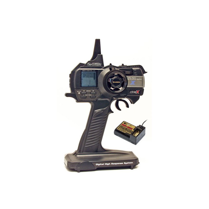 Set for radio control MX-3X Sanwa 2.4 GHZ FHSS-3 | Scientific-MHD