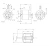 Draft electric motor DM2215 KV750 engine | Scientific-MHD