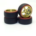 Radio -controlled car accessories 4 wheels Drift Gold 0 ° | Scientific-MHD