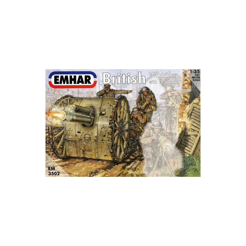 British artillery plastic model cannon barrel of 18 wwi1/35 | Scientific-MHD