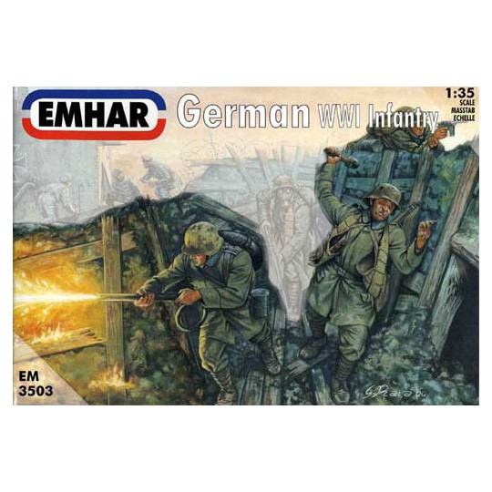 Plastic tank model German infantry and fittings WWI1/35 | Scientific-MHD