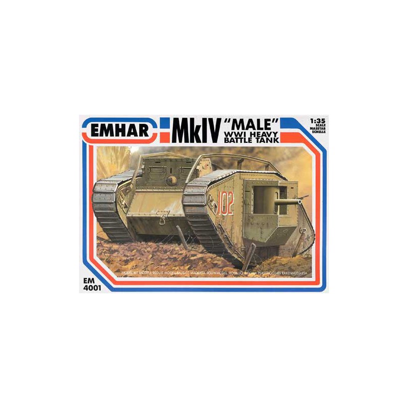MK IV plastic tank model "male" wwi tank1/35 | Scientific-MHD