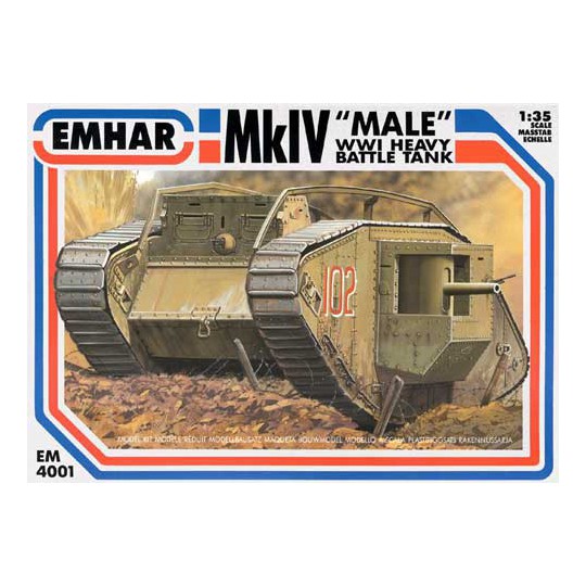 MK IV plastic tank model "male" wwi tank1/35 | Scientific-MHD