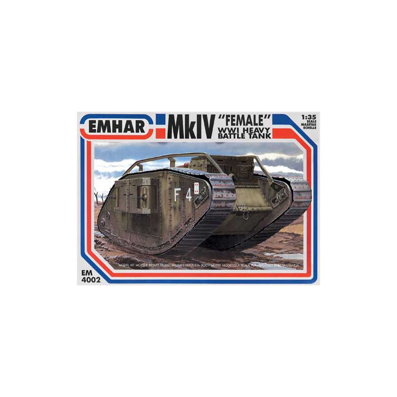 MK IV plastic tank model "female" wwi 1/35 | Scientific-MHD